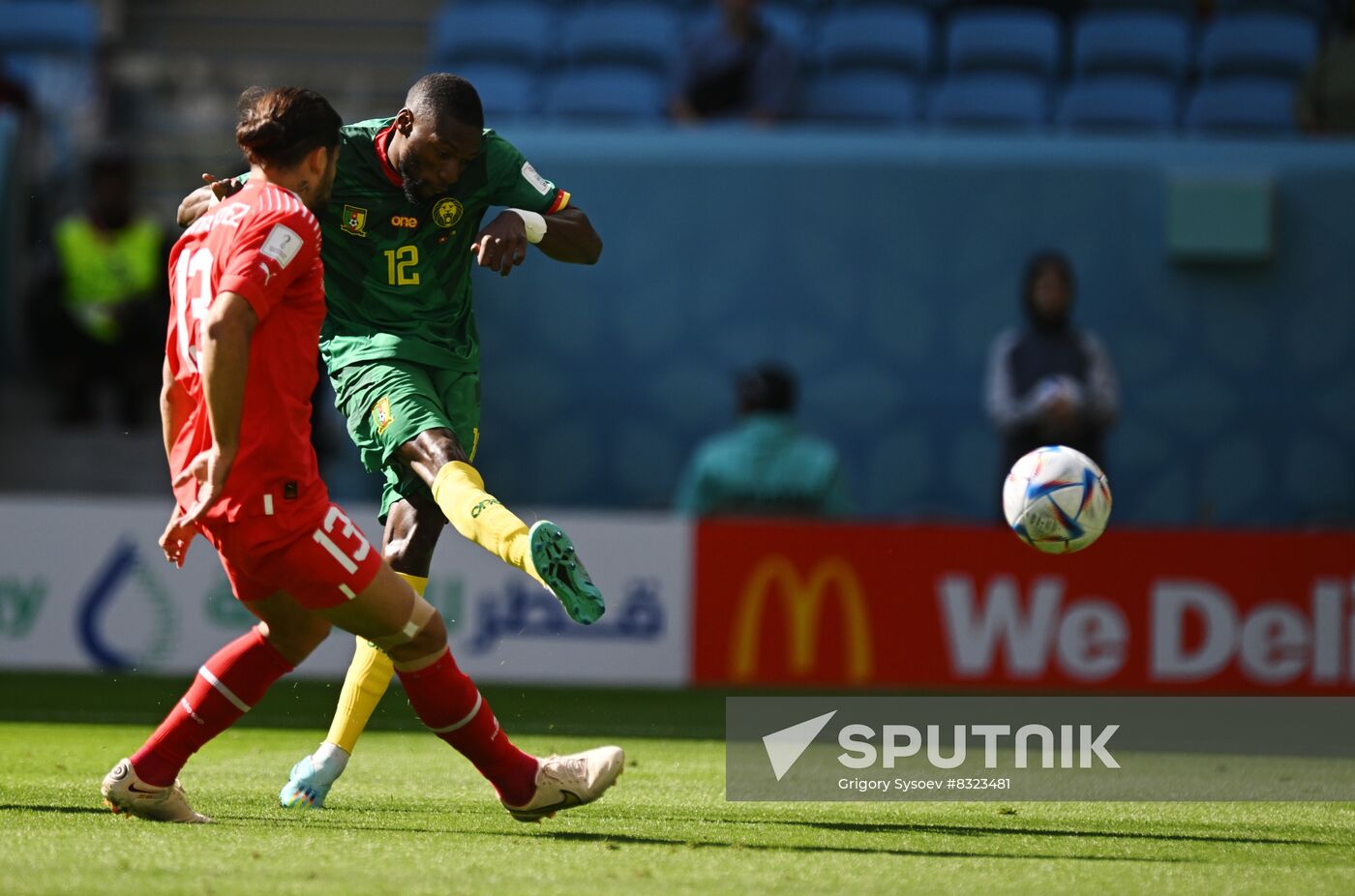 Qatar Soccer World Cup Switzerland - Cameroon