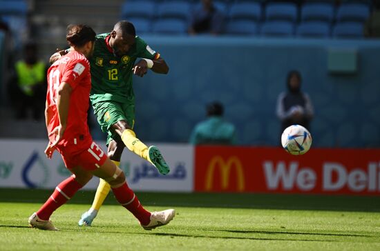 Qatar Soccer World Cup Switzerland - Cameroon
