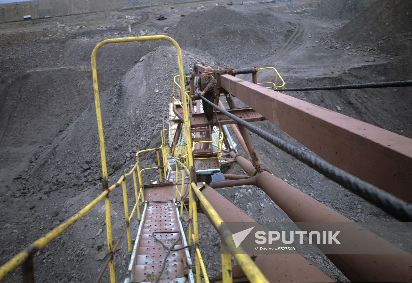 Kaa-Khemsky opencast coal stripping in Tuva