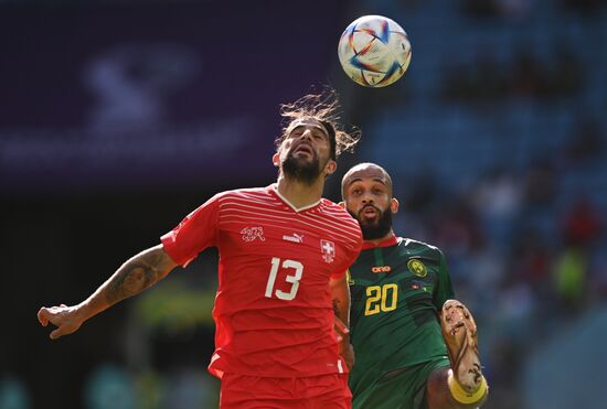 Qatar Soccer World Cup Switzerland - Cameroon