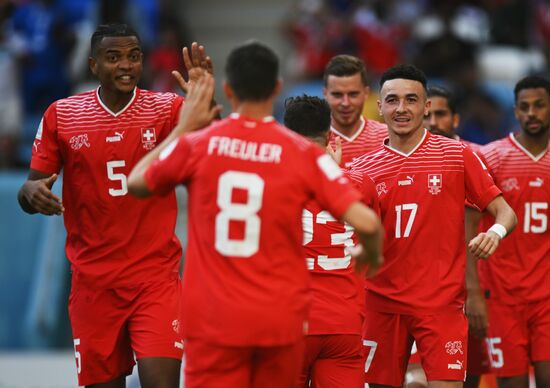 Qatar Soccer World Cup Switzerland - Cameroon