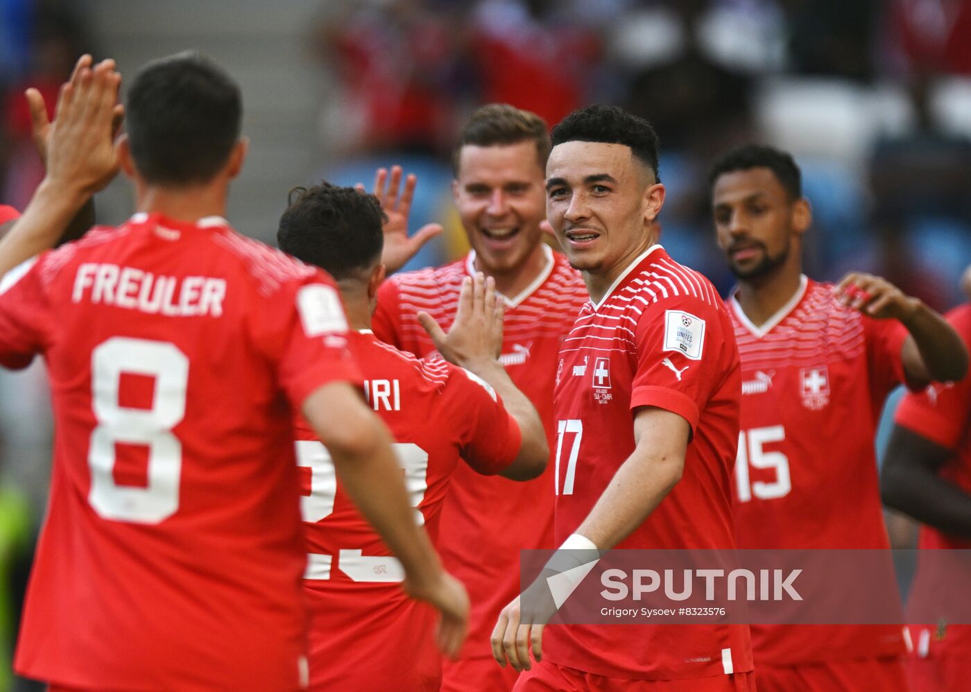 Qatar Soccer World Cup Switzerland - Cameroon