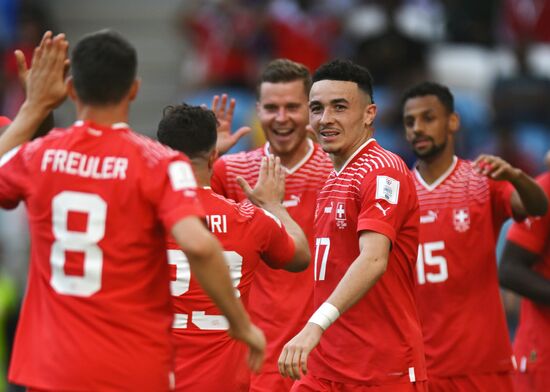 Qatar Soccer World Cup Switzerland - Cameroon