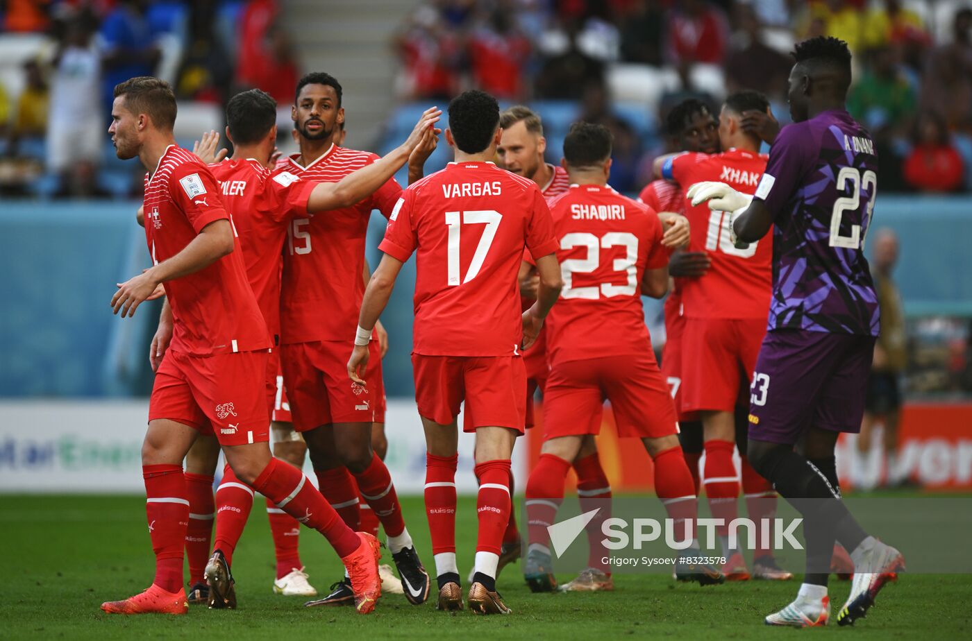 Qatar Soccer World Cup Switzerland - Cameroon