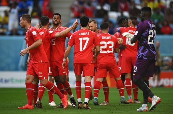 Qatar Soccer World Cup Switzerland - Cameroon