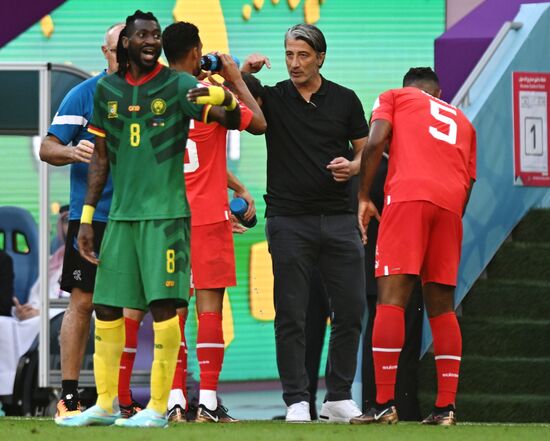 Qatar Soccer World Cup Switzerland - Cameroon