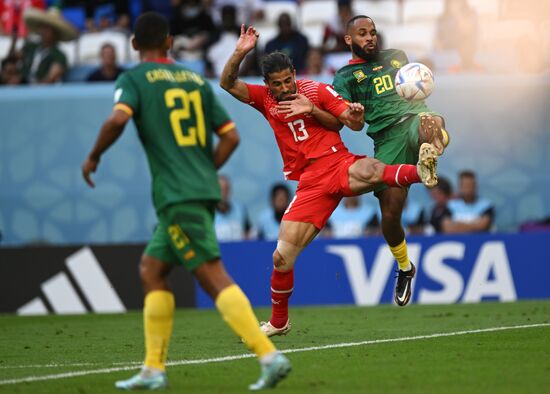 Qatar Soccer World Cup Switzerland - Cameroon