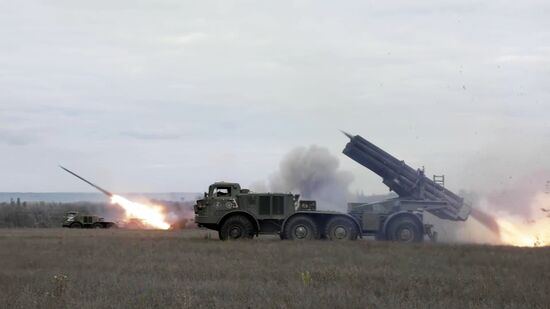 Russia Ukraine Military Operation Rocket Launches