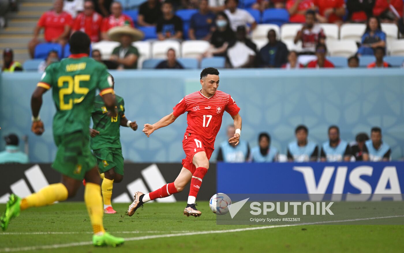 Qatar Soccer World Cup Switzerland - Cameroon