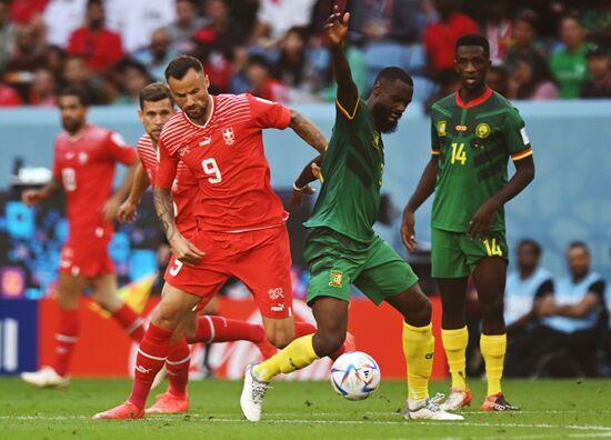 Qatar Soccer World Cup Switzerland - Cameroon
