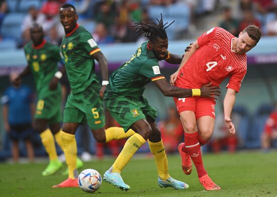 Qatar Soccer World Cup Switzerland - Cameroon