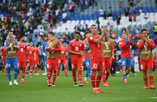 Qatar Soccer World Cup Switzerland - Cameroon