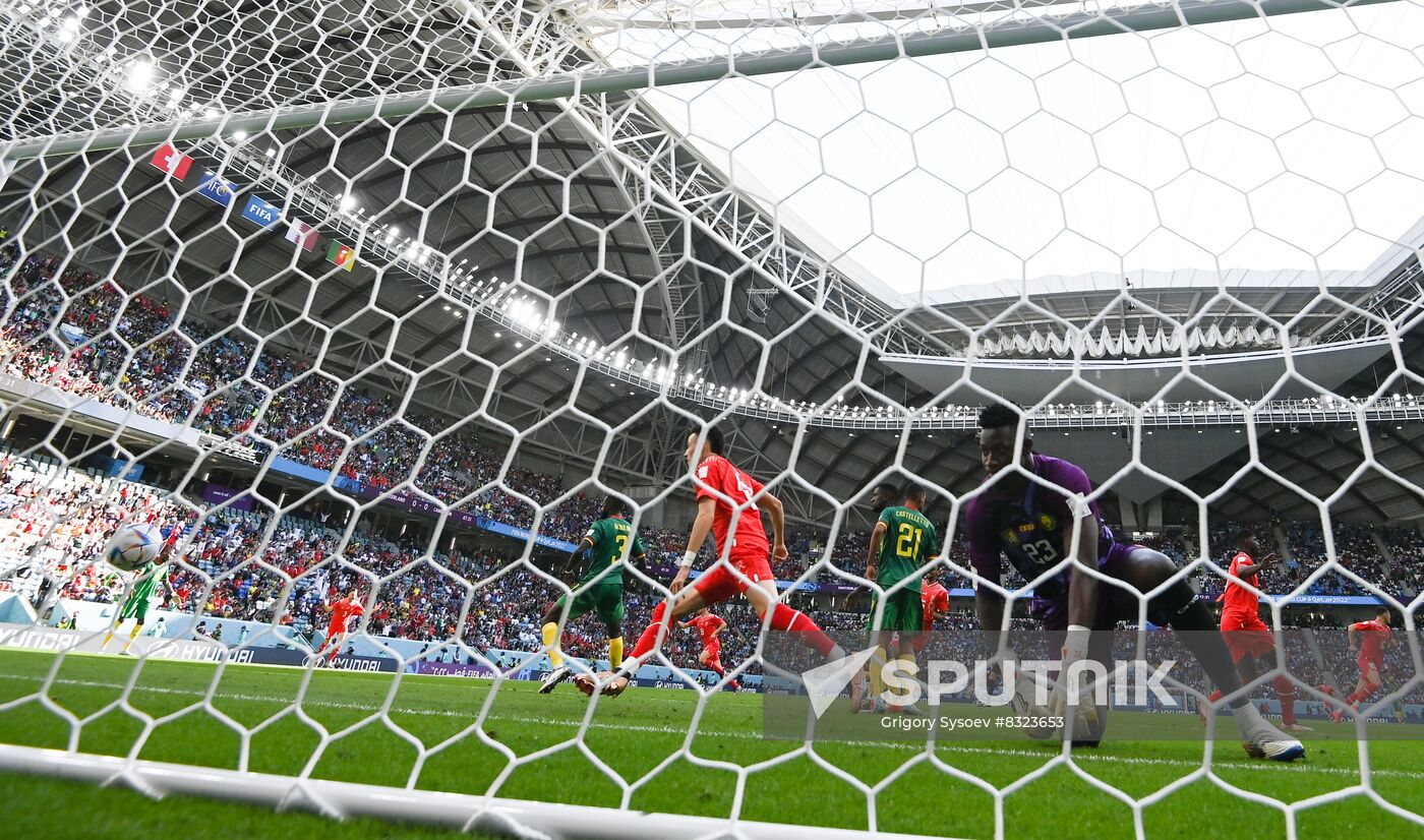 Qatar Soccer World Cup Switzerland - Cameroon