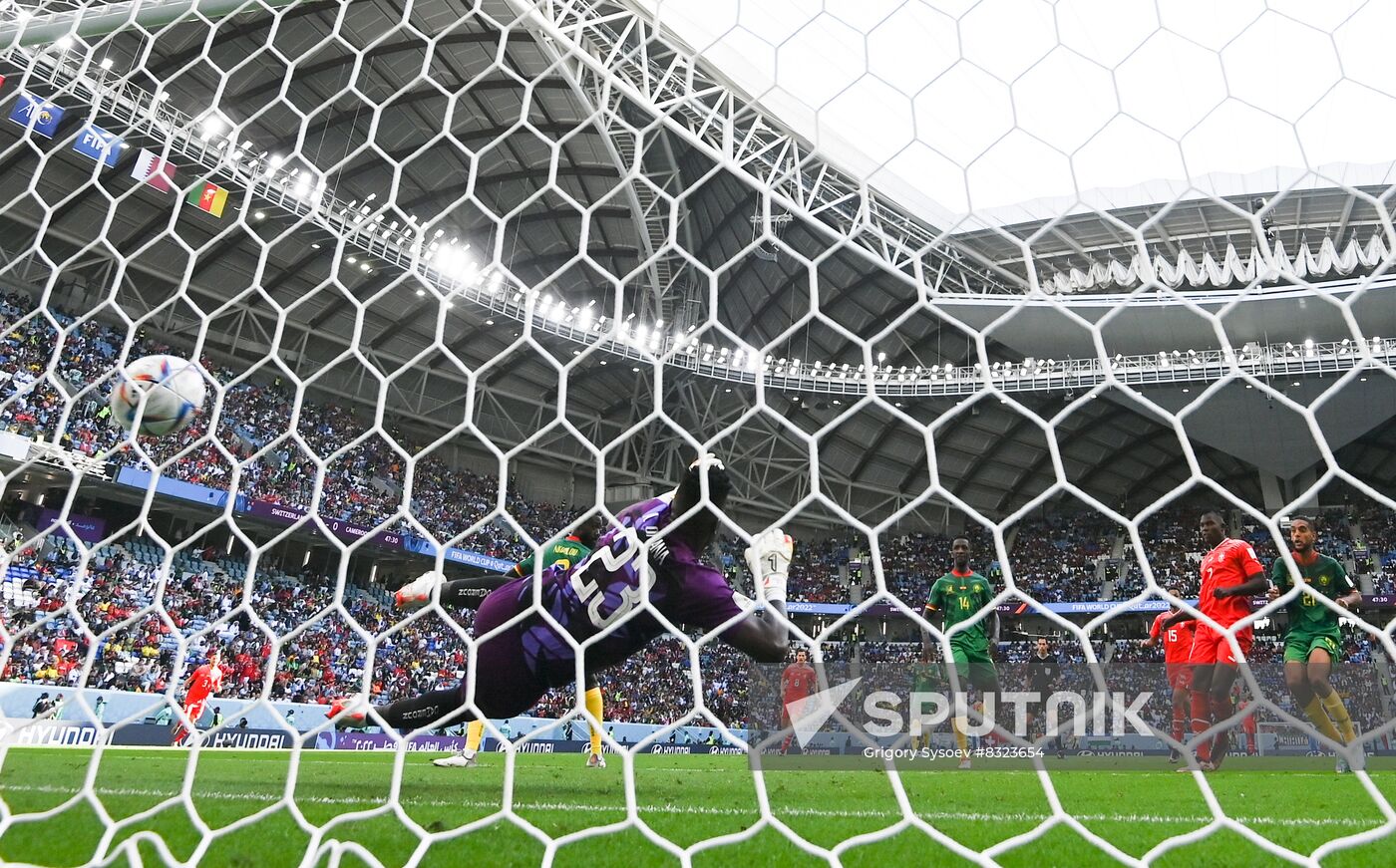 Qatar Soccer World Cup Switzerland - Cameroon