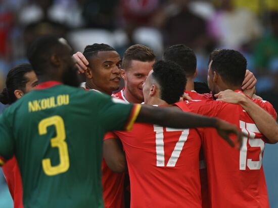 Qatar Soccer World Cup Switzerland - Cameroon