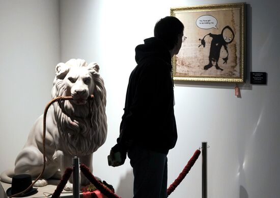 Russia Art Banksy Work Installation