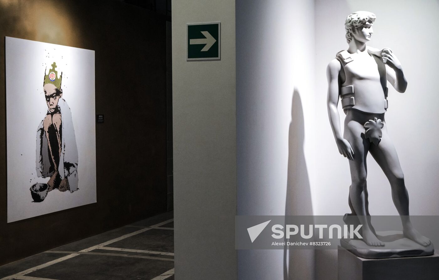 Russia Art Banksy Work Installation