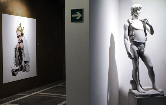 Russia Art Banksy Work Installation