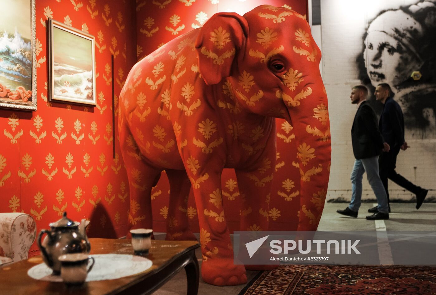 Russia Art Banksy Work Installation