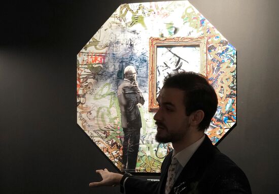 Russia Art Banksy Work Installation