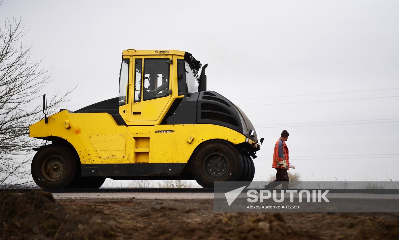 Russia Ukraine Military Operation Road Repair