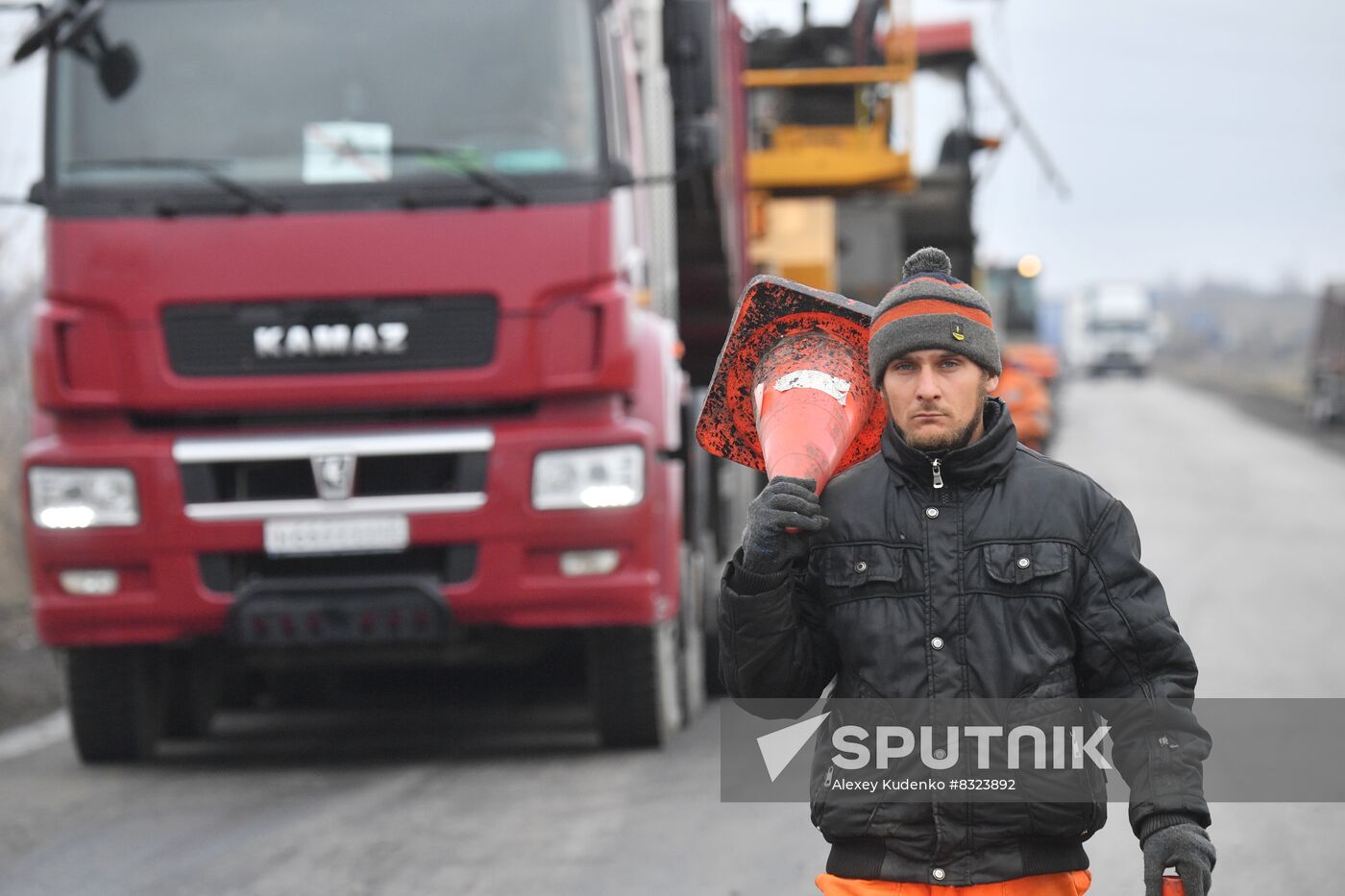 Russia Ukraine Military Operation Road Repair