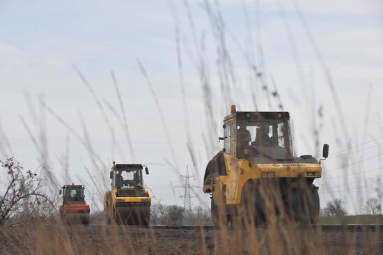 Russia Ukraine Military Operation Road Repair