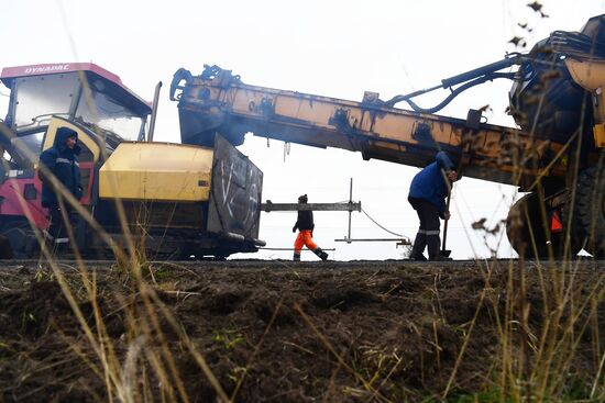 Russia Ukraine Military Operation Road Repair