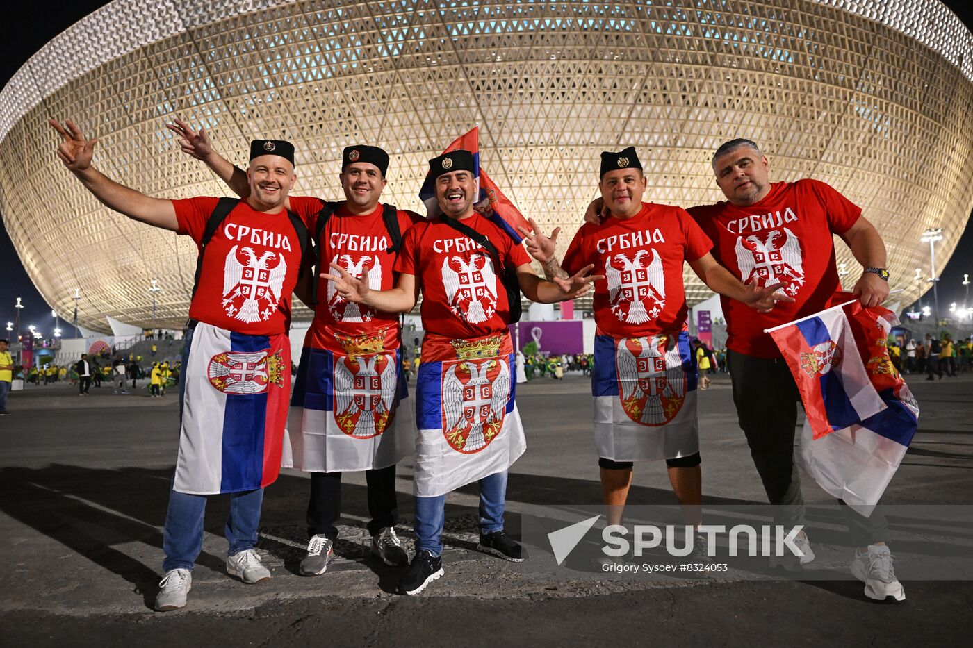 Qatar Soccer World Cup Brazil - Serbia