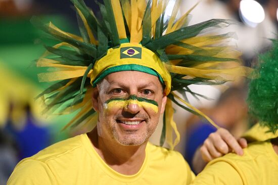 Qatar Soccer World Cup Brazil - Serbia