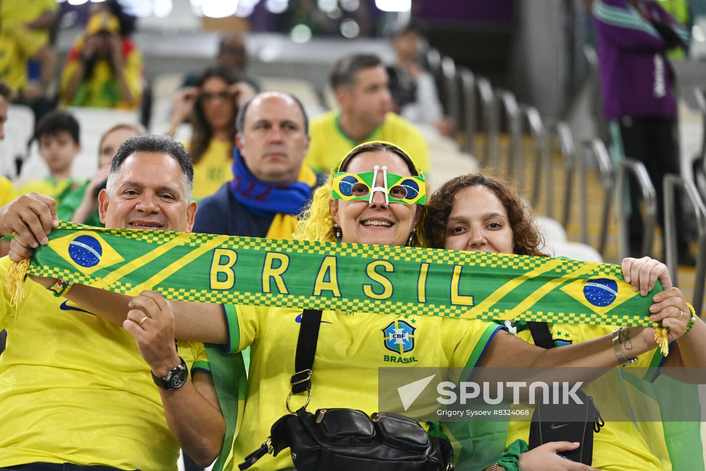 Qatar Soccer World Cup Brazil - Serbia