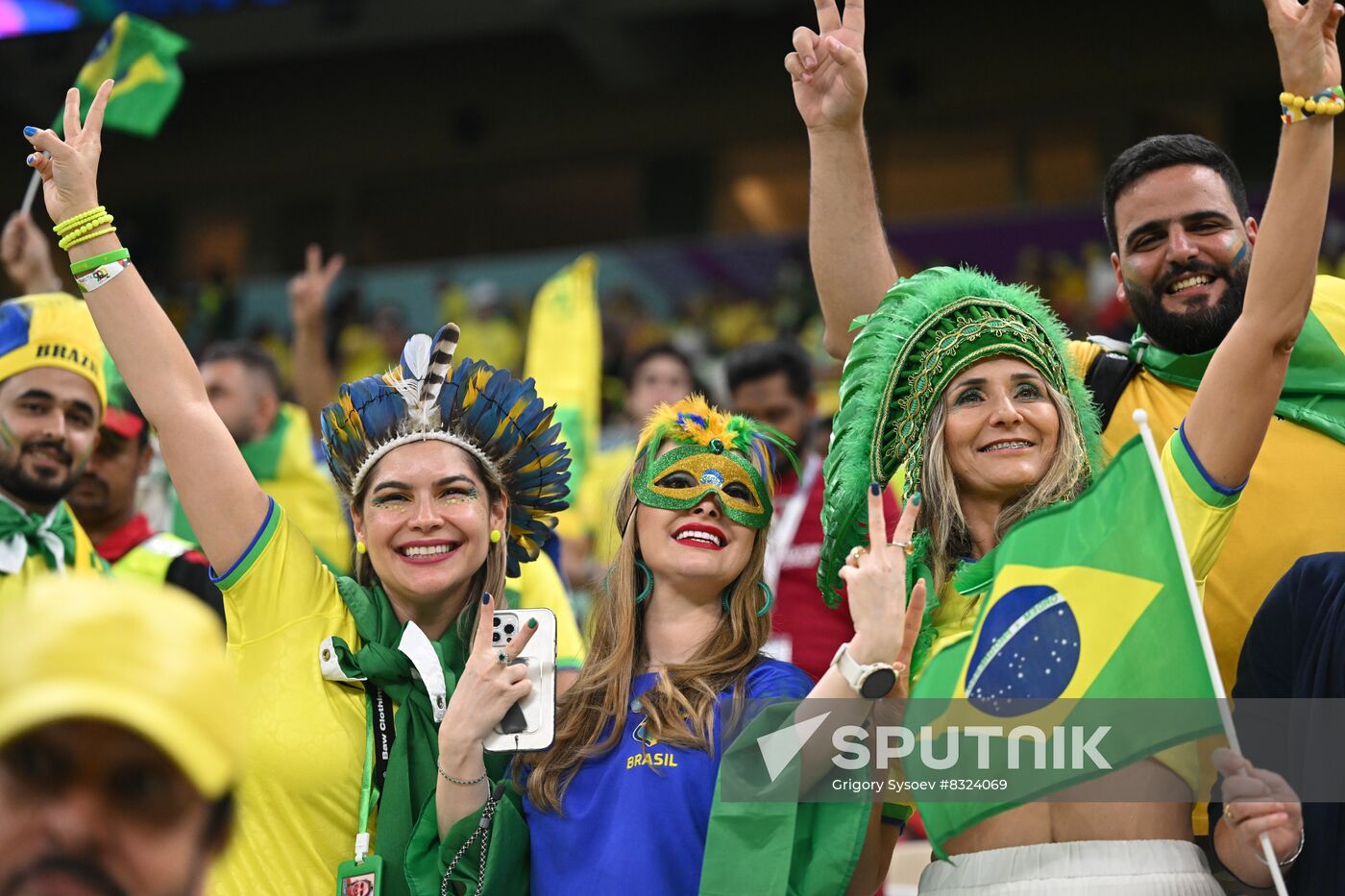 Qatar Soccer World Cup Brazil - Serbia