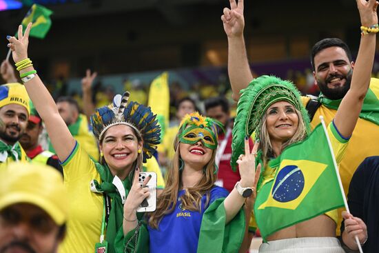 Qatar Soccer World Cup Brazil - Serbia