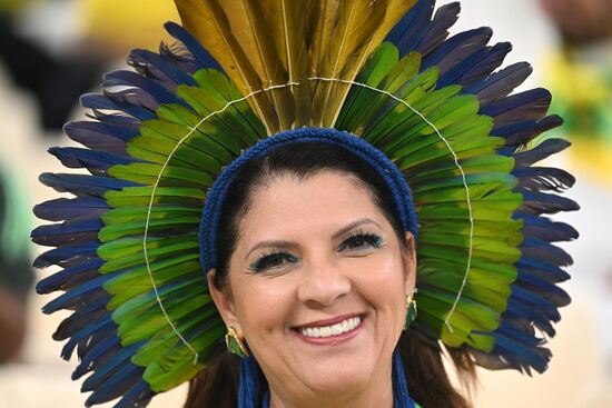 Qatar Soccer World Cup Brazil - Serbia