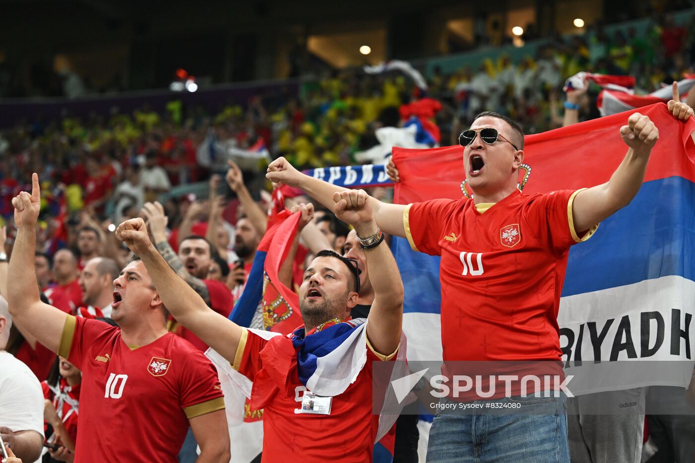 Qatar Soccer World Cup Brazil - Serbia