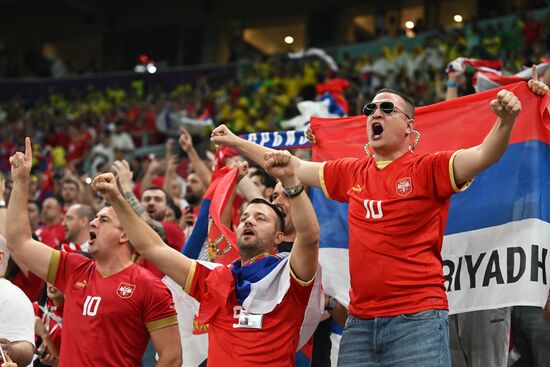 Qatar Soccer World Cup Brazil - Serbia