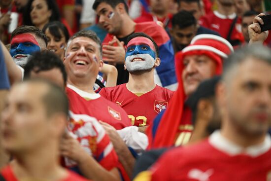 Qatar Soccer World Cup Brazil - Serbia