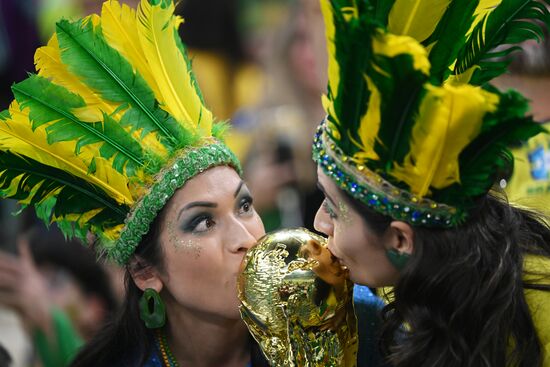 Qatar Soccer World Cup Brazil - Serbia