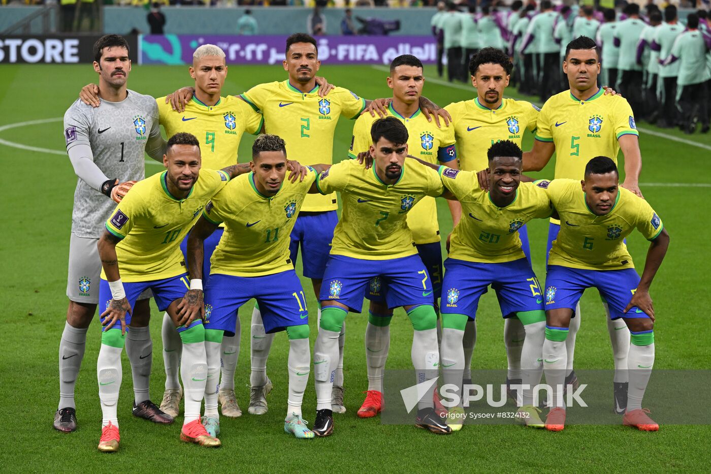 Qatar Soccer World Cup Brazil - Serbia