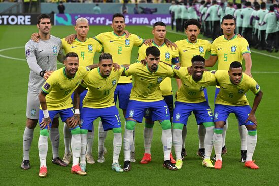 Qatar Soccer World Cup Brazil - Serbia