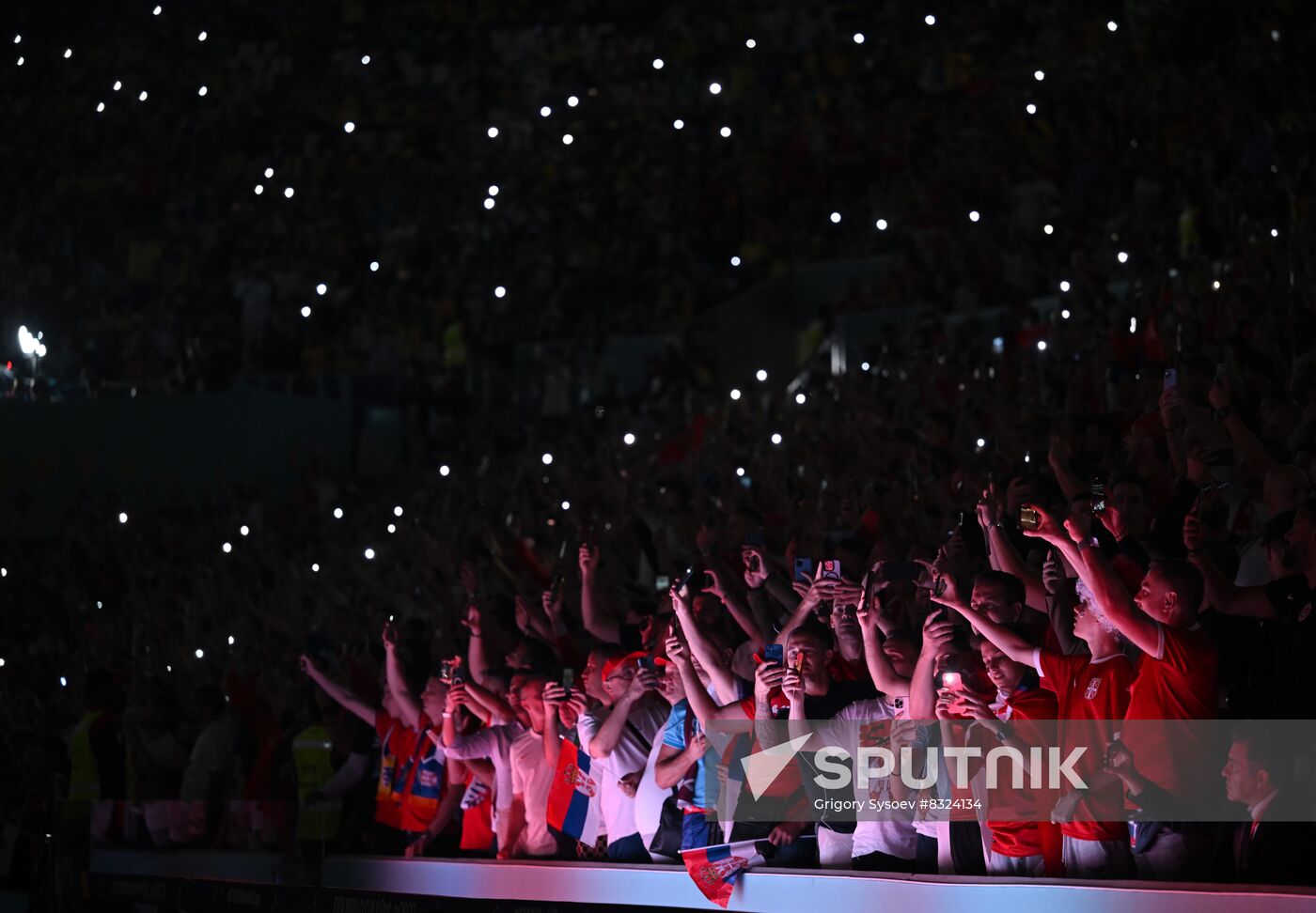 Qatar Soccer World Cup Brazil - Serbia