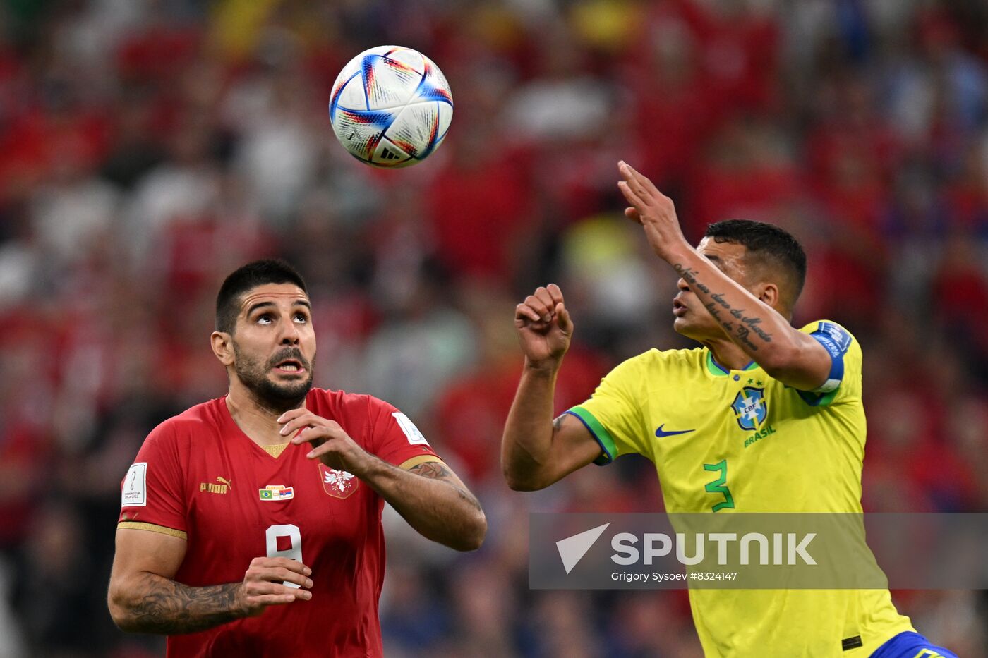 Qatar Soccer World Cup Brazil - Serbia