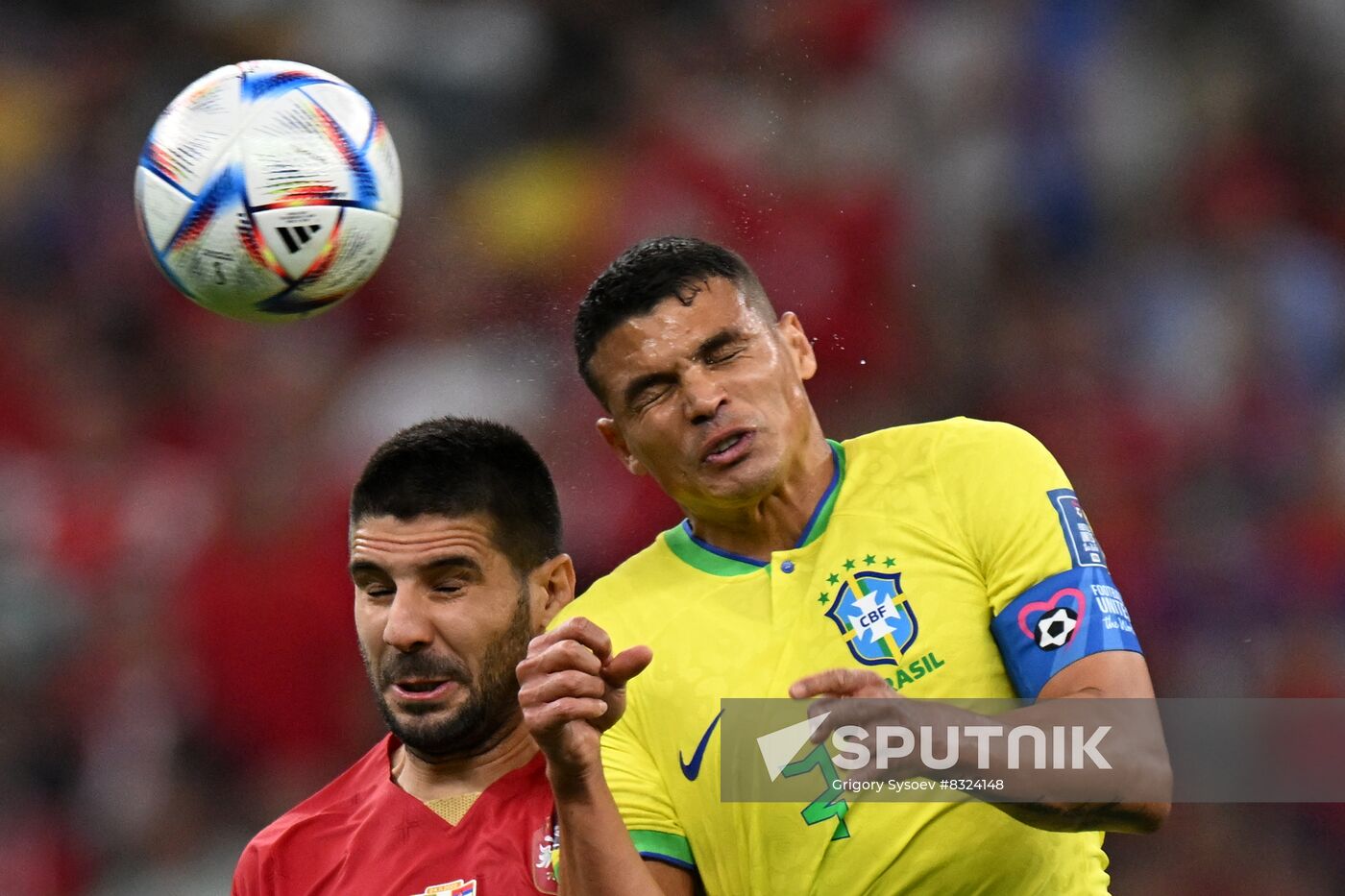 Qatar Soccer World Cup Brazil - Serbia