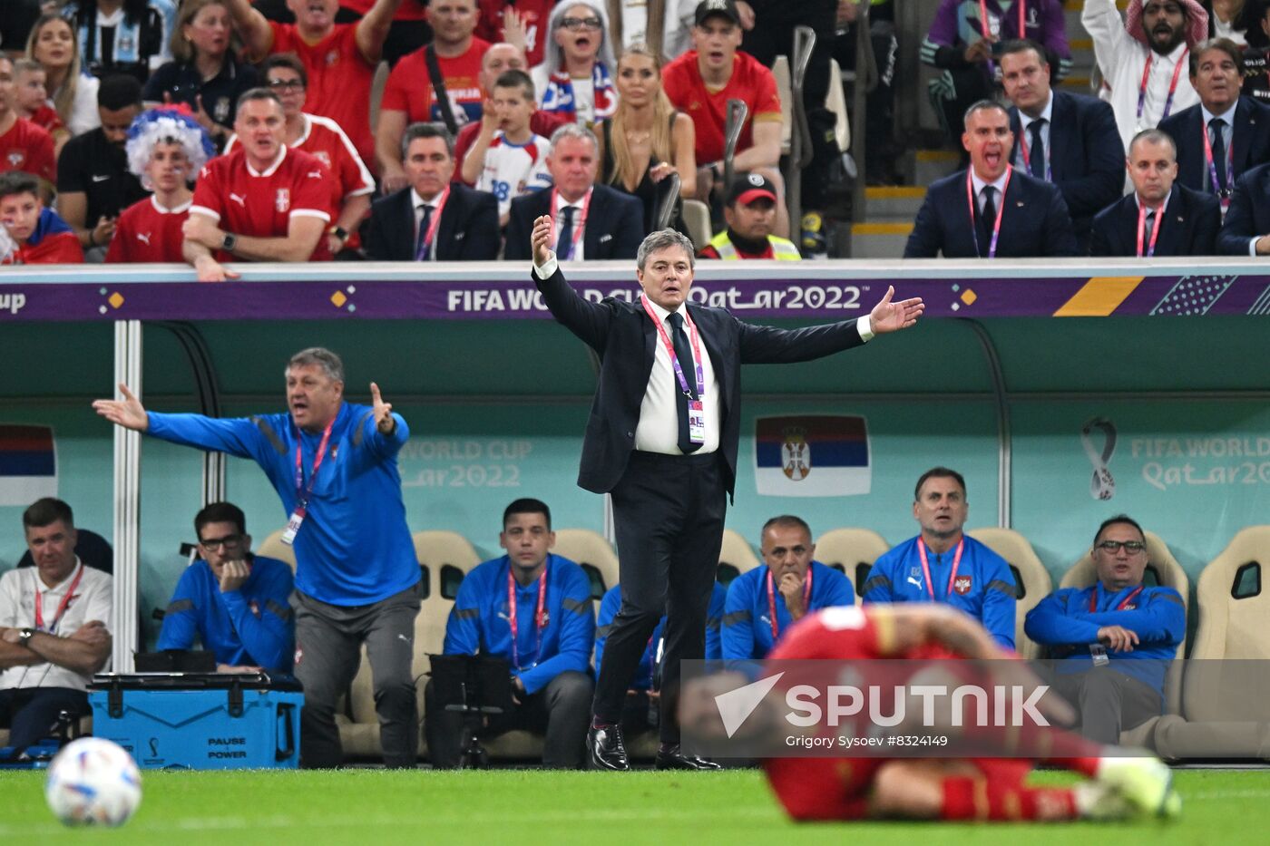 Qatar Soccer World Cup Brazil - Serbia