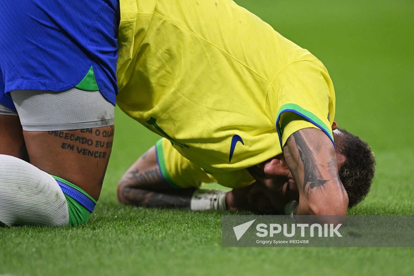 Qatar Soccer World Cup Brazil - Serbia