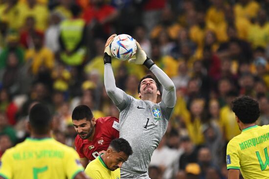 Qatar Soccer World Cup Brazil - Serbia