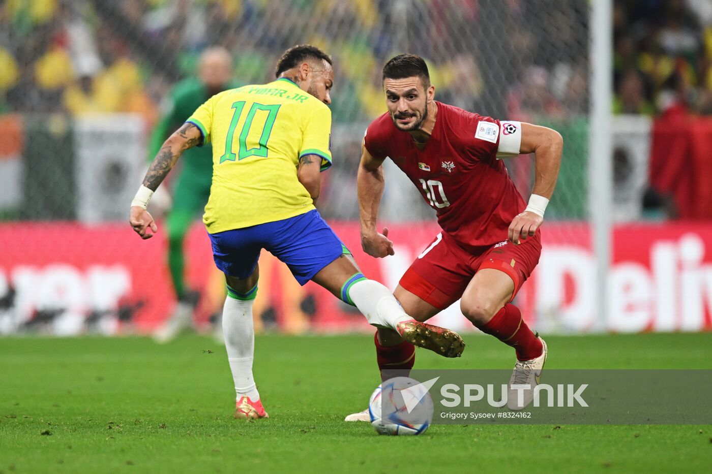 Qatar Soccer World Cup Brazil - Serbia