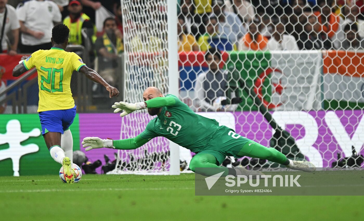 Qatar Soccer World Cup Brazil - Serbia