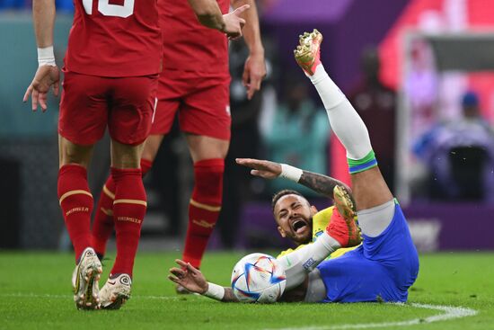 Qatar Soccer World Cup Brazil - Serbia