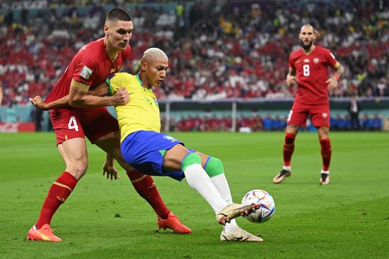 Qatar Soccer World Cup Brazil - Serbia